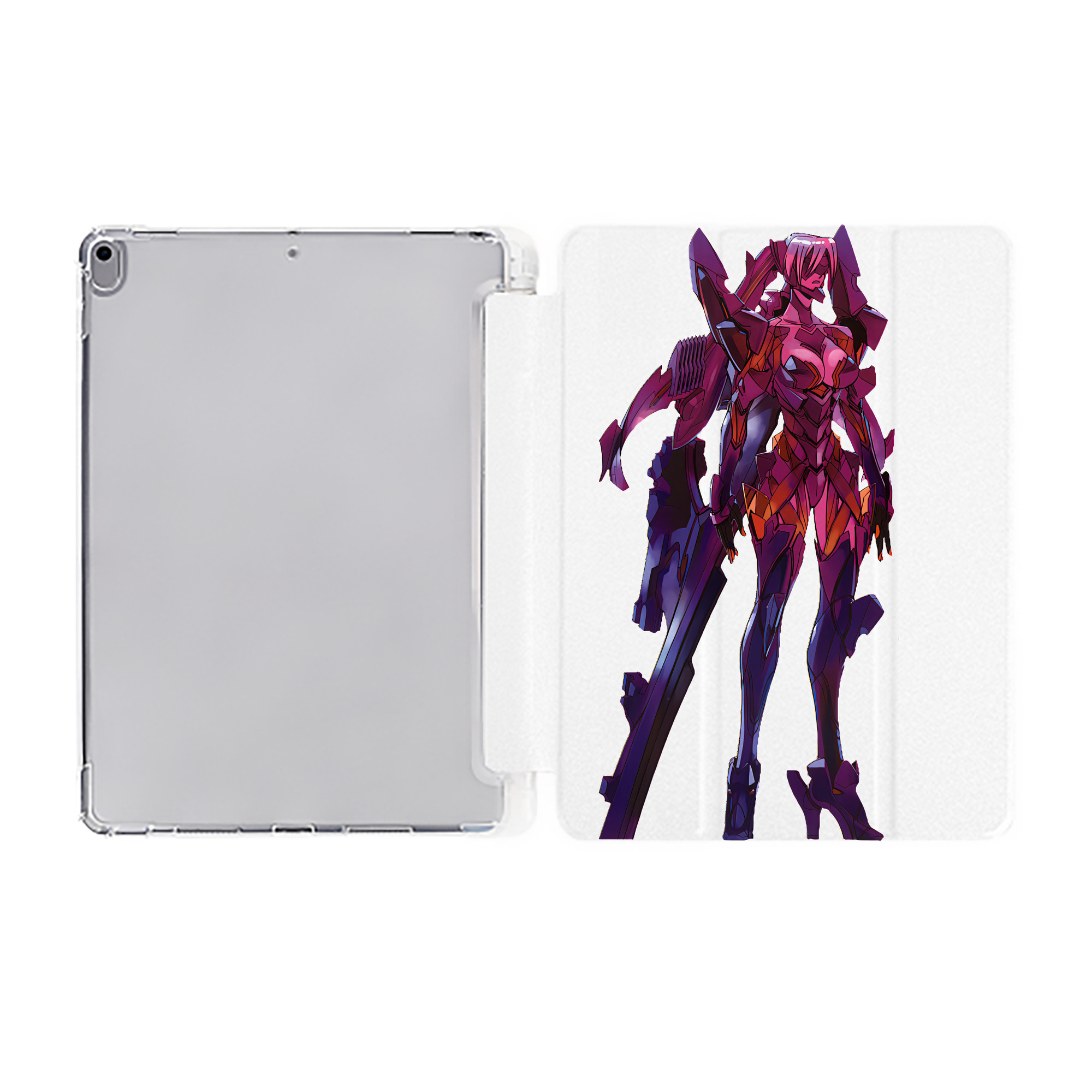 （画像用） EVA 新世紀エヴァンゲリオン IPad ケース ペン収納付き 三つ折りスタンド PUレザー×シリコン 対応機種9.5/10.5/10.9インチ